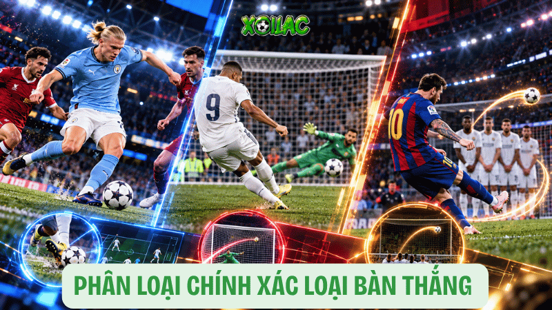 Phân loại chính xác loại bàn thắng trên bảng xếp hạng