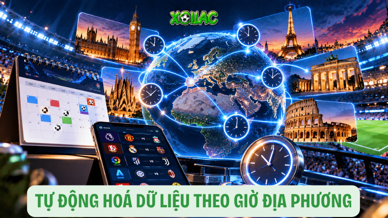 Tự động hoá dữ liệu theo giờ địa phương